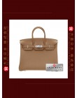 HERMES BIRKIN 25 (Pre-owned) Alezan / Chestnut brown, Togo leather, Phw