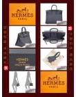 HERMES BIRKIN 25 (Pre-owned) Bleu Nuit, Togo leather, Rose Gold hardware