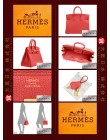 HERMES BIRKIN 25 (Pre-owned) - Rouge casaque, Togo leather, Ghw