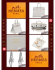 HERMES BIRKIN 25 (Pre-owned) - Gris perle, Togo leather, Rose Gold hardware