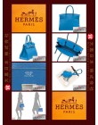 HERMES BIRKIN 30 (Pre-owned) Mykonos / Mykonos Blue, Togo leather, Phw