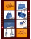 HERMES BIRKIN 35 (Pre-owned) Mykonos / Mykonos Blue, Togo leather, Phw