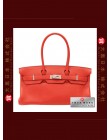 HERMES JPG Shoulder BIRKIN (Pre-owned) Geranium / Geranium red, Togo leather, Phw