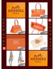 HERMES JPG Shoulder BIRKIN (Pre-owned) Orange, Clemence leather, Phw