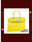 HERMES CANDY BIRKIN 30 (Pre-owned) Lime / Lime yellow, Epsom leather, Phw