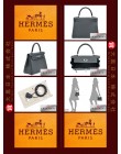 HERMES KELLY 25 (Pre-Owned) Retourne, Vert rousseau, Togo leather, Phw