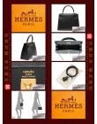 HERMES KELLY 25 (Pre-Owned) Sellier, Black, Epsom leather, Ghw