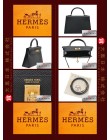 HERMES KELLY II BAG MINI (Pre-Owned) Sellier, Black, Epsom leather, Ghw