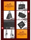 HERMES SO-BLACK BIRKIN 30 (Pre-owned) Matt niloticus crocodile skin, Black hardware